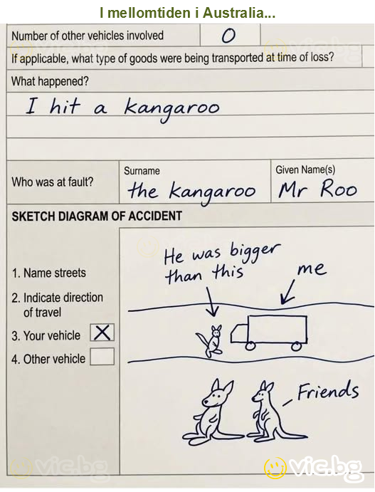 I mellomtiden i Australia...