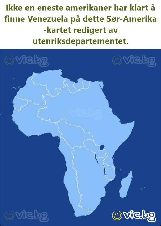 Ikke en eneste amerikaner har klart å finne Venezuela på dette Sør-Amerika-kartet redigert av utenriksdepartementet.