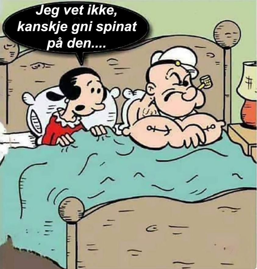 Jeg vet ikke, kanskje gni spinat på den....