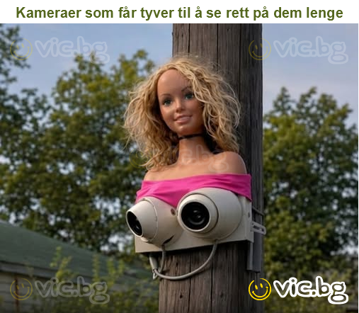 Kameraer som får tyver til å se rett på dem lenge