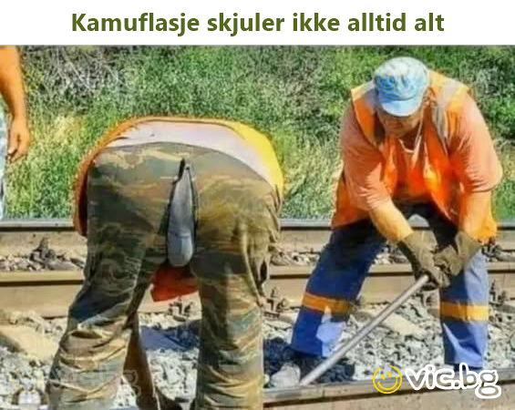 Kamuflasje skjuler ikke alltid alt