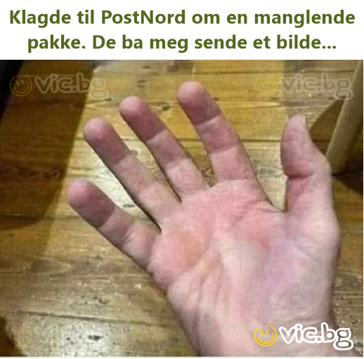 Klagde til PostNord om en manglende pakke. De ba meg sende et bilde...