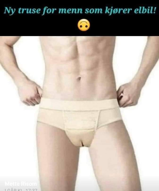 Ny truse for menn som kjorer elbil!