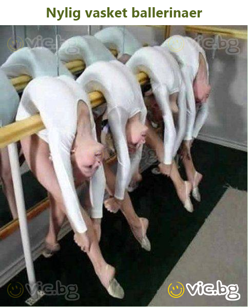 Nylig vasket ballerinaer