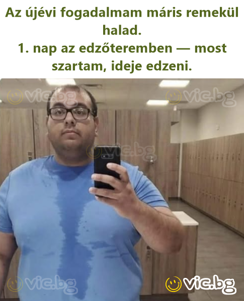 Nyttårsforsettet mitt går allerede veldig вrа. Dag 1 på treningssenteret — har akkurat driti, på tide å trene.