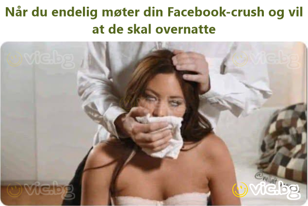 Når du endelig møter din Facebook-crush og vil at de skal overnatte