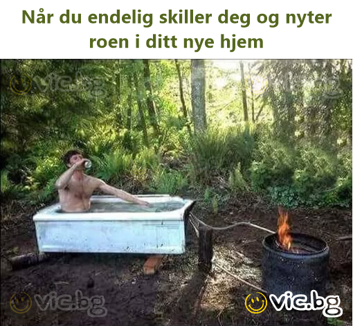 Når du endelig skiller deg og nyter roen i ditt nye hjem