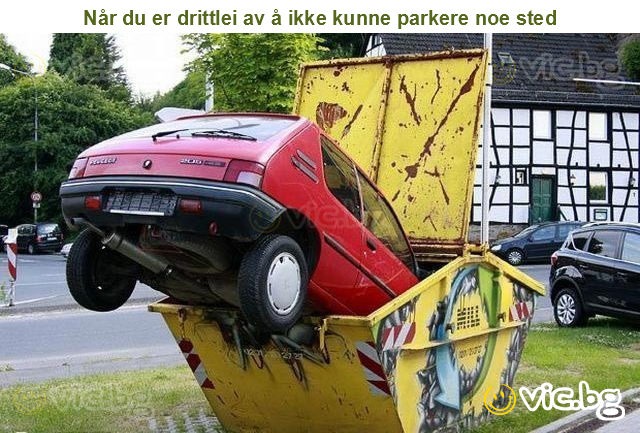Når du er drittlei av å ikke kunne parkere noe sted