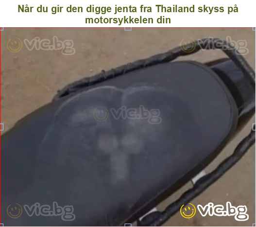 Når du gir den digge jenta fra Thailand skyss på motorsykkelen din