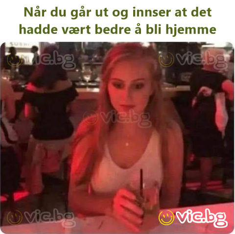 Når du går ut og innser at det hadde vært bedre å bli hjemme