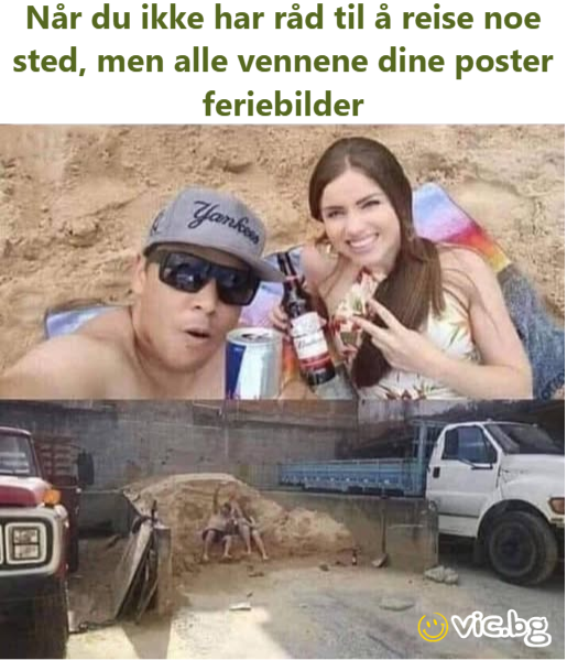 Når du ikke har råd til å reise noe sted, men alle vennene dine poster feriebilder