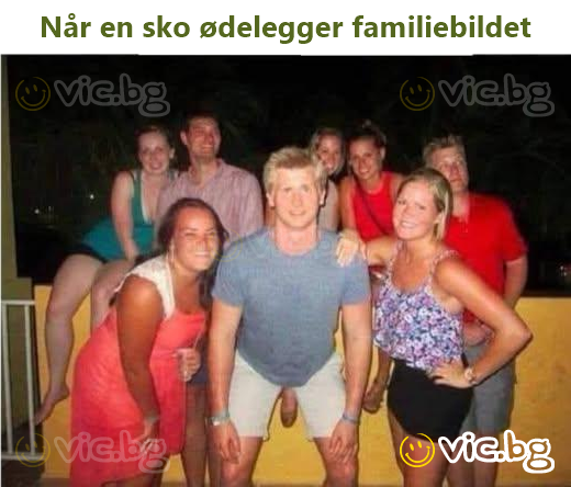 Når en sko ødelegger familiebildet