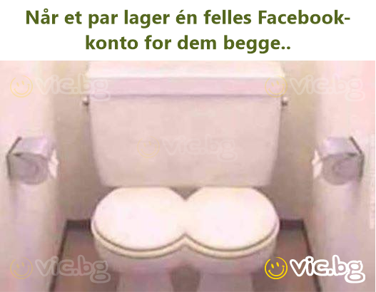 Når et par lager én felles Facebook-konto for dem begge..