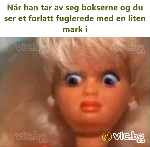Når han tar av seg bokserne og du ser et forlatt fuglerede med en liten mark i