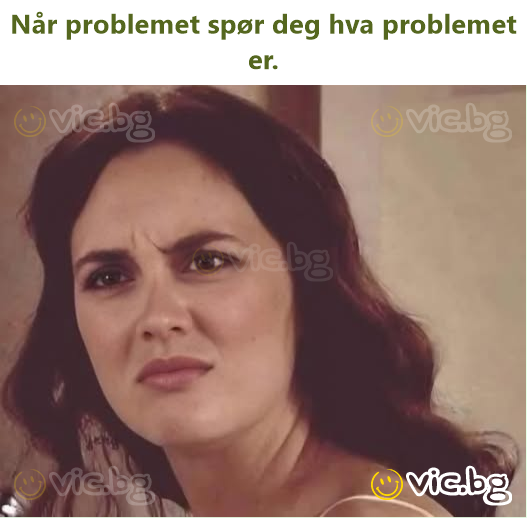 Når problemet spør deg hva problemet er.