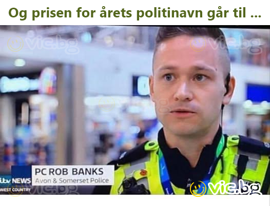 Og prisen for årets politinavn går til ...