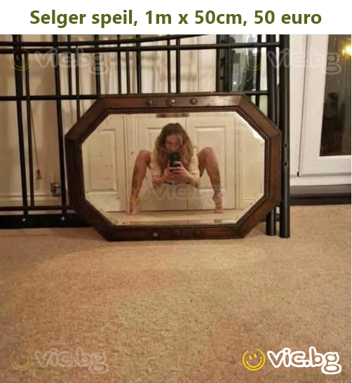 Selger speil, 1m x 50cm, 50 euro