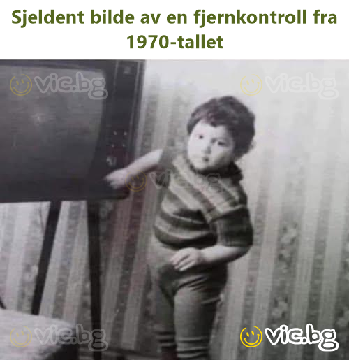 Sjeldent bilde av en fjernkontroll fra 1970-tallet