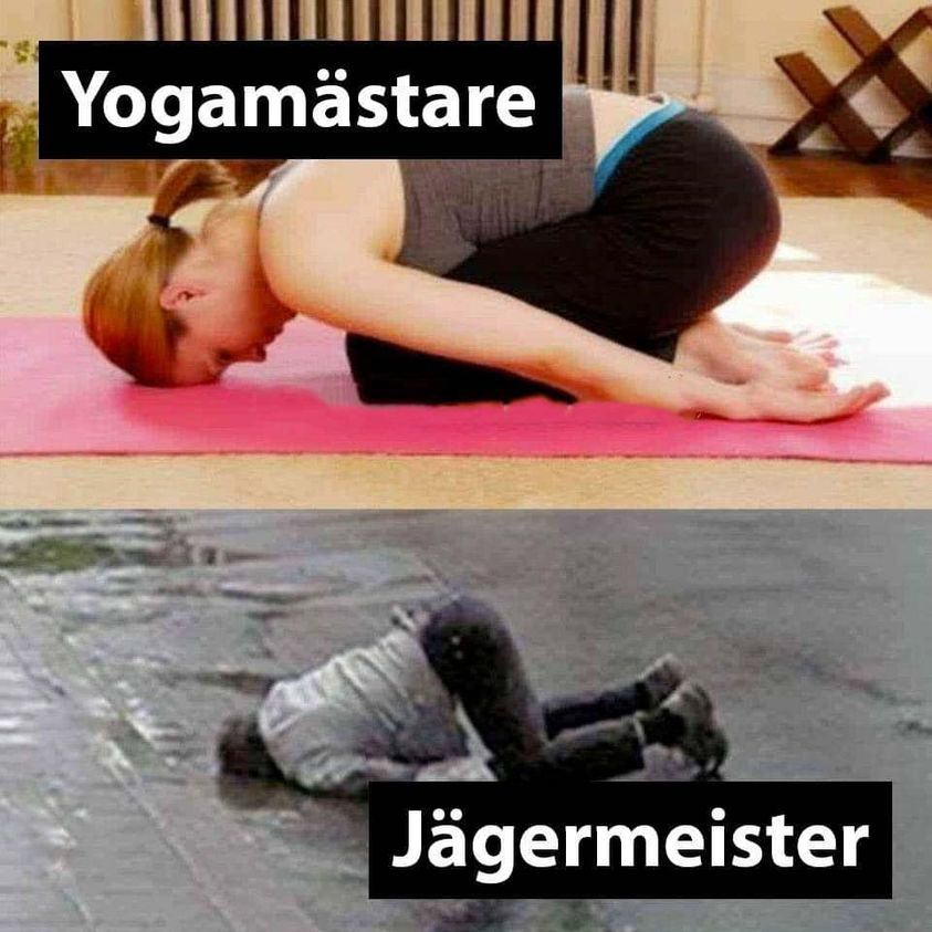 Yogamästare vs Jägermeister
